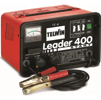 Nabíječka autobaterie TELWIN 807551 LEADER 400 START Nabíječka s podporou startu 12/24 V/45 A s pomocným startem 300 A TELWIN 807551