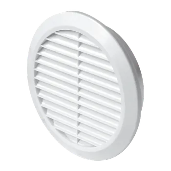 Stavební výplň Mřížka větrací kruhová bez síťoviny ? 58 / 45 mm bílá