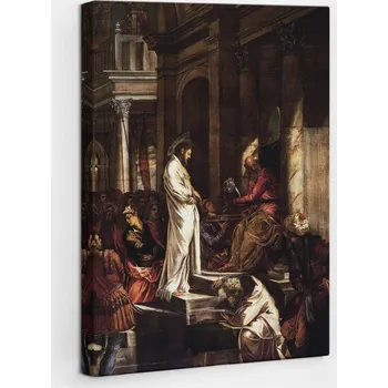 Obraz Fotoobraz s náboženským motivem na plátně Ježíš před Pilátem 20x30 cm