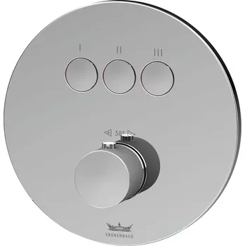Vodovodní baterie Kronenbach Smart Push vanová baterie pod omítku s termostatem chrom 19044003CR