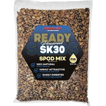 Návnadová surovina Partikl Starbaits Ready Seeds Spod Mix SK30 3kg