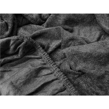 Prostěradlo TEXTILOMANIE Froté prostěradlo tmavě šedé 90 × 200 cm