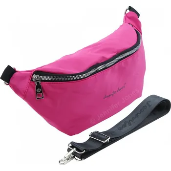 Kabelka Jennifer Jones Dámská ledvinka s odnímatelným popruhem růžová 2149