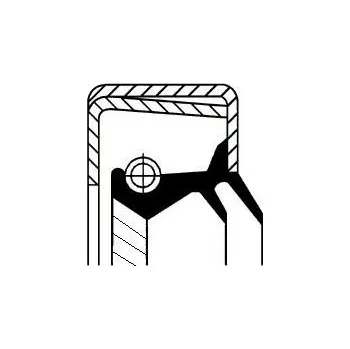 Těsnicí kroužek hřídele, diferenciál CORTECO 49498452