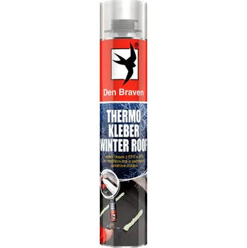Průmyslové lepidlo Den Braven THERMO KLEBER ROOF WINTER 750 ml pistolová dóza zelená