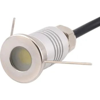 Voděodolné LED mini podhledové svítidlo 1W, nerezové Teplá bílá