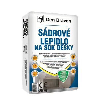 Stavebniny Den Braven Sádrové lepidlo na SDK desky 20 kg pytel