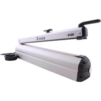 Vakuovačka HACONA CI-420 INOX, Páková impulsní svářečka folií s ořezem