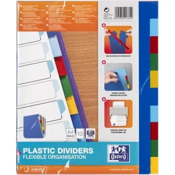 OXFORD A4 Maxi, 10 dílů, barevný mix