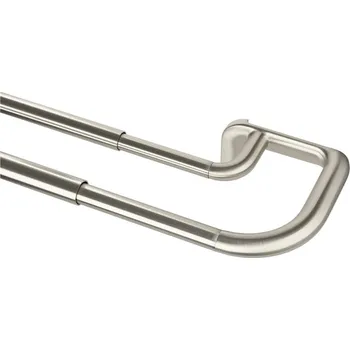 Garnýž Ocelová roztažitelná dvojitá garnýž 213 - 365 cm Twilight – Umbra ID_1644578