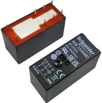 Relé Relé 24V 2 x 250V / 8A RSB2A080BD Schneider Electric