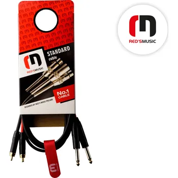 Audio kabel Kabel audio Jack 6,3 M 2x / RCA 2x - 0,5m