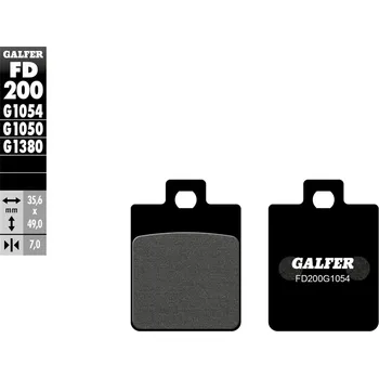 Brzda pro motocykl GALFER Brzdové destičky 0300 GALFER - Sport GF1454