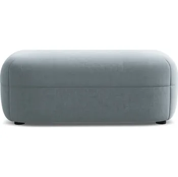 Taburet Světle modrá sametová podnožka Moana – Makamii ID_1731198