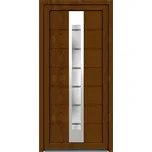 Solid Elements Vchodové dveře Style, 90 L, rozměr vč. zárubně: 1000 × 2100 mm, levé, plast, dub zlatý, bílé, prosklené W1DRBCZTK1.0029