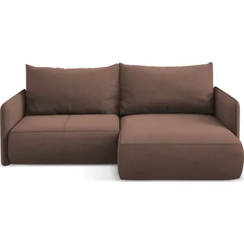 Pohovka Růžová rozkládací/s úložným prostorem rohová pohovka (pravý roh) Nanea – Makamii ID_1730836