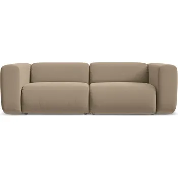 Pohovka Béžová sametová pohovka 228 cm Ekahi – Makamii ID_1731012