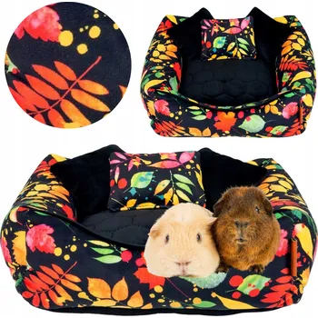 Pelíšek pro psa PELÍŠEK s polštáři pro králíka, krysu POTAH fretku 28x28cm