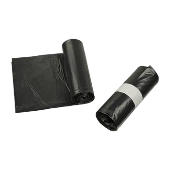 Pytle na odpadky PE pytle a sáčky na odpad 600 mm × 1200 mm, 150 ?m 120 l černá