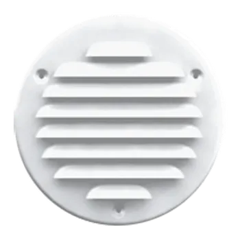 Stavební výplň Mřížka větrací kruhová kov se síťovinou ? 130 / 100 mm