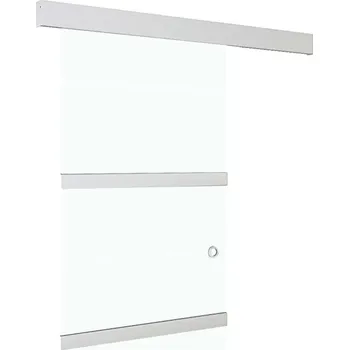 Interiérové dveře Posuvné skleněné dveře stříbrné 76x205 cm