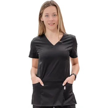 Zdravotnický oděv PERLIČKA Zdravotnická košile VIKY SATTÉ Černá Barva: Černá, Velikost: 38