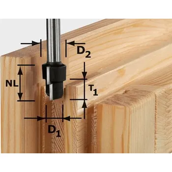 Příslušenství k nářadí FESTOOL Stupňová fréza HW D16,3/12,3/9,3 S12