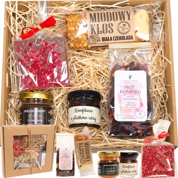 Kosmetická sada Dárková sada ke Dni žen Dárkové balení čaje medu a čokolády Den žen