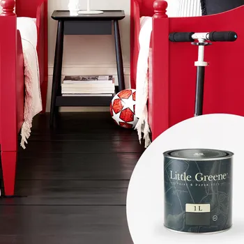 Speciální výtvarná barva Little Greene Barva na podlahu do dětského pokoje - Polomatná 1L - Intelligent Floor Paint Vyberte odstín:: Leather (191)