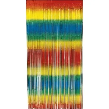 Party závěs duhový 99 x 198 cm