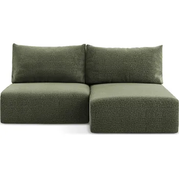 Pohovka Zelená rozkládací/s úložným prostorem rohová pohovka (pravý roh) Kalena – Makamii ID_1730816