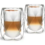 Sada 2 dvoustěnných sklenic na latté Vialli Design Geo, 250 ml ID_1405179
