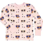 Bambusové dětské tričko s dlouhým rukávem Pink Cool Cats Geggamoja Velikost: 122/128