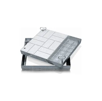 Kanalizační potrubí ZARGES Šachtové poklopy z nerezové oceli V2A, kód 47067