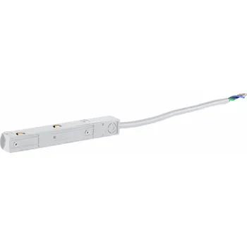 LED osvětlení Konektor pro externí napájecí zdroj do magnetické lišty 48V DC, bílý