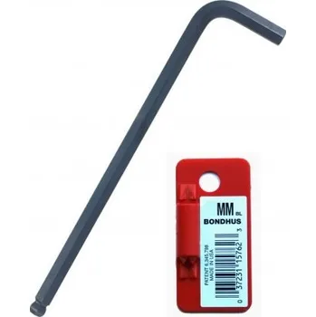 Klíč BONDHUS Klíč imbusový s kuličkou, forma "L", rozměr 2.5 mm