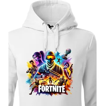 Dámská mikina Dámská mikina Fortnite, Barva Bílá, Velikost 2XL, Canvas Dámská mikina Bezvatriko.cz 2792