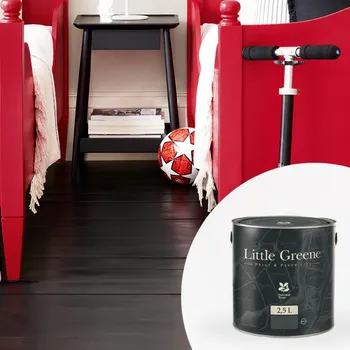 Lak na dřevo Little Greene Barva na podlahu do dětského pokoje - Polomatná 2,5L - Intelligent Floor Paint Vyberte odstín:: Air Force Blue (260)