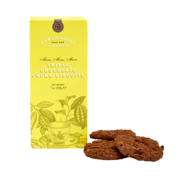 Cartwright & Butler Triple Chocolate Chunk Biscuits Čokoládové sušenky, 200 g