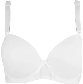 Podprsenka Idared hladká vyztužená podprsenka pod šaty D21 105D bílá