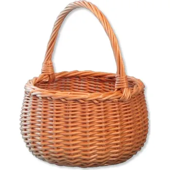Proutěný košík přírodní - malý kulatý Ø 20 cm