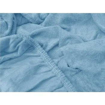 Prostěradlo TEXTILOMANIE Froté prostěradlo Exclusive světle modré 90 × 200 cm