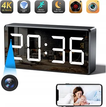 IP kamera ŠPIÓNÍ KAMERA WI-FI SKRYTÁ V HODINKÁCH, VZDÁLENÝ NÁHLED ŽIVĚ FHD TUYA