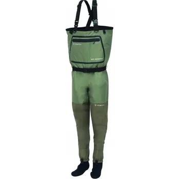 Rybářské oblečení Fishing Waders Kinetic DryGaiter ll St. Foot Dusty Olive s neoprenovou ponožkou XL