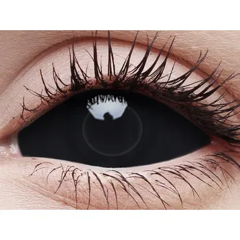 Kontaktní čočky Kontaktní čočka MaxVue Vision ColourVue černá, dioptrická síla 0, průměr 22 mm