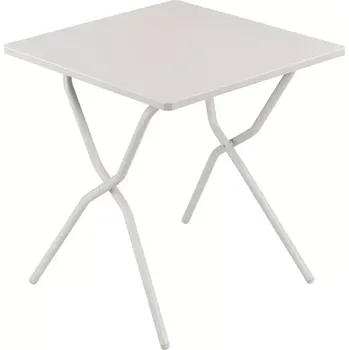Zahradní stůl Skládací čtvercový venkovní stůl ocel BALCONY II béžová Sable