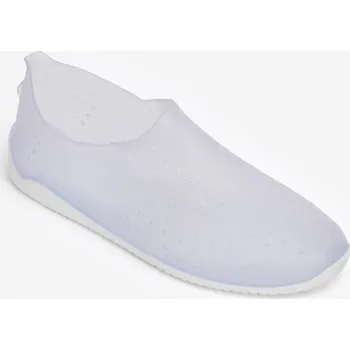 Boty do vody DECATHLON Boty na aqua fitness Aquaflo Dot & Fun 35/36 BÍLÁ|ŠEDÁ