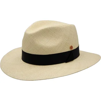 Klobouk Luxusní panamský klobouk Fedora s černou stuhou - Mayser Gedeon - UV faktor 80 Velikost: 59 cm (L)
