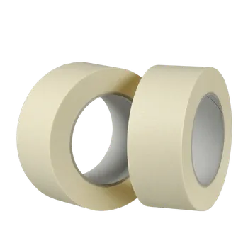 Den Braven Maskovací krepová páska +80 °C 38 mm, délka 50 m světle žlutá