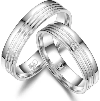 Prsten MARRYA® Dámský snubní prsten Stříbro 925 - velikost 58 - SI-03D-58